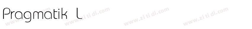 Pragmatik Light字体转换